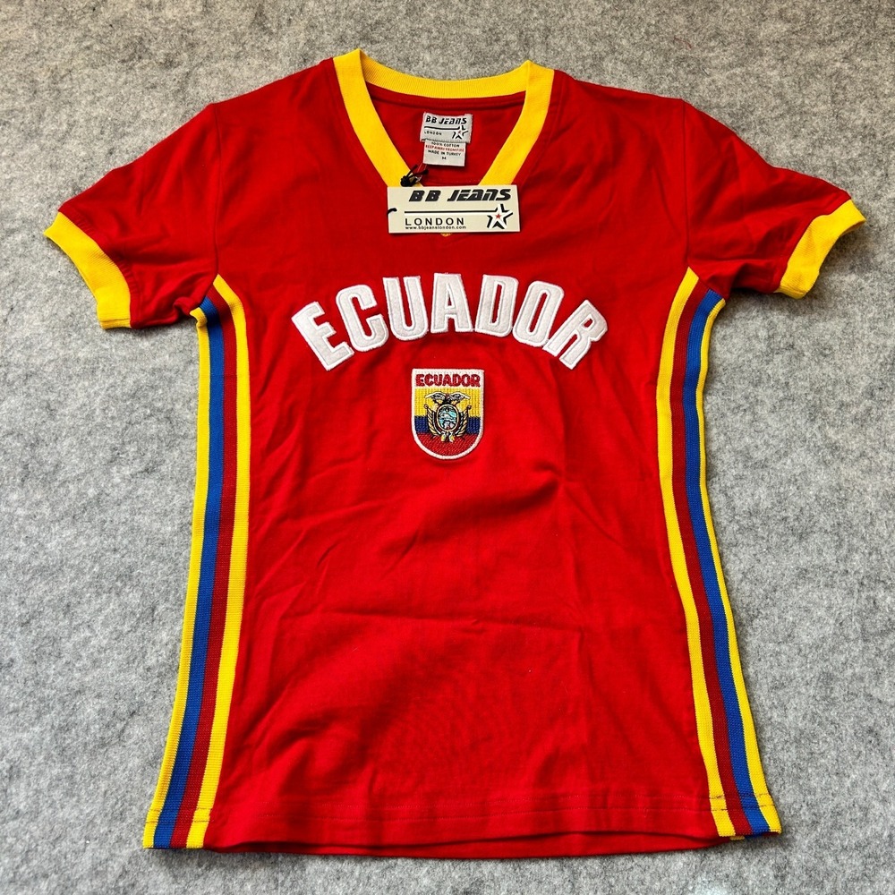 NWT BB Jeans London Ecuador Short Sleeve Shirt Women's Size Medium